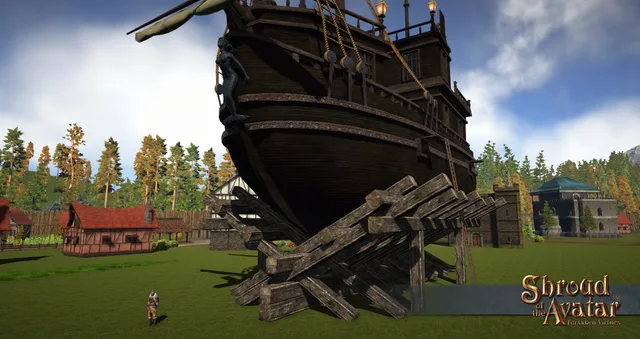 Dry Docked Pirate Galleon (Town Home)
