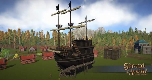 Dry Docked Pirate Galleon (Town Home)