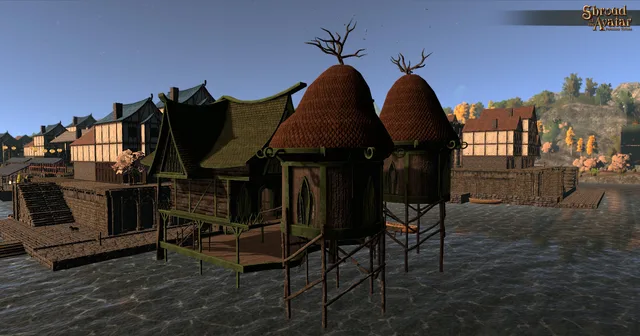 Elven Three-Story w/ Dual Cabanas (Town Water Home)