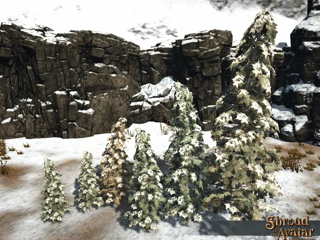 Snowy Spruce Tree 6-Pack