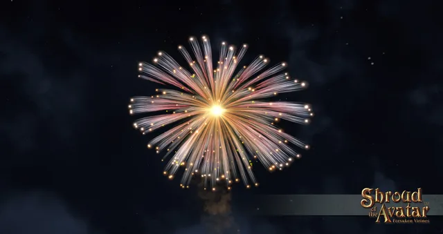 Replenishing Aerial Gold Ring Fish Combo Fireworks Box