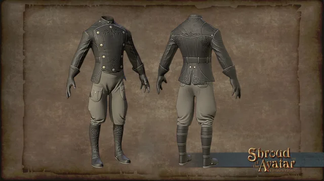 Black & Chrome Ornate Aeronaut Outfit
