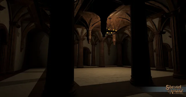 Ornate Triple Connection Marble Dungeon Foyer