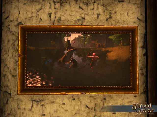 Crocodile Combat Painting