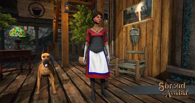 Pale Blue Female Shopkeeper