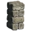 2Wx4Hx2L Rough Stone Rectangle Block