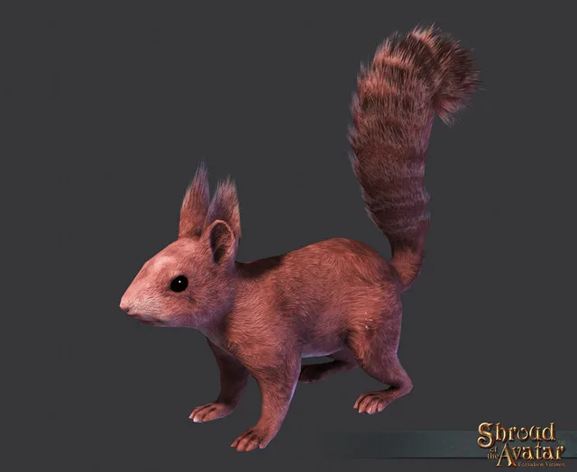 Red Squirrel Decoration Pet