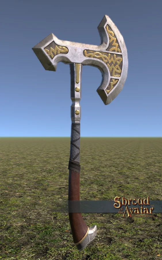 Ornate Norgard Battle Axe