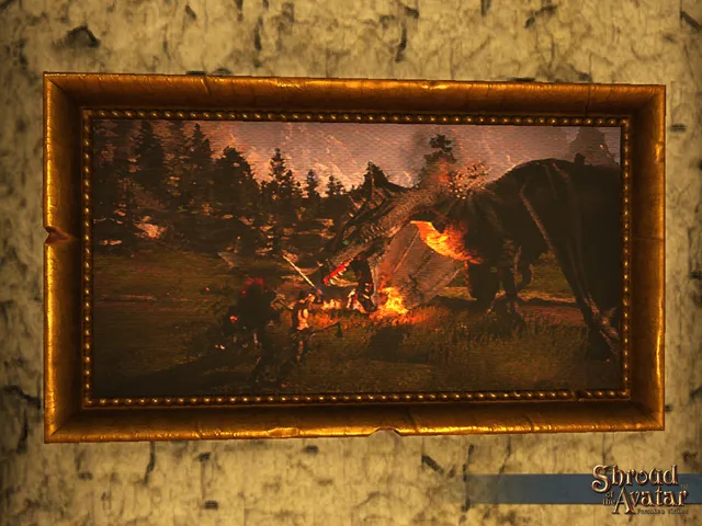 Dragon Combat Painting 1