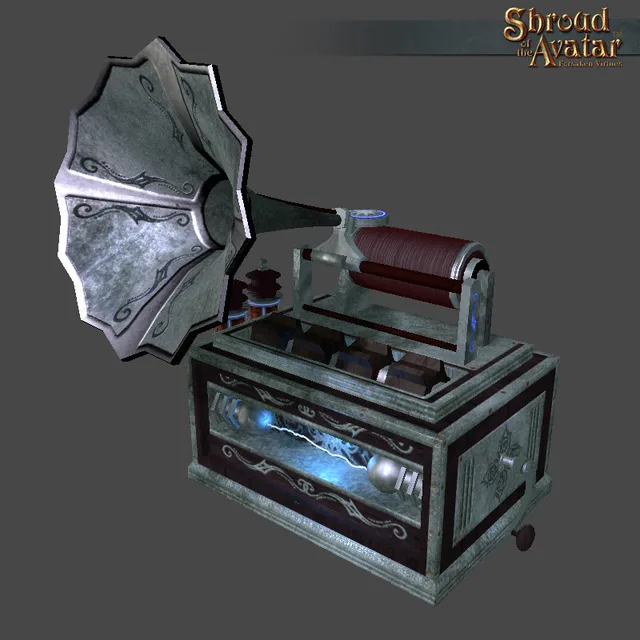 Ornate Metal Phonograph