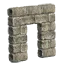 1Wx6Hx6L Rough Stone Arch Block