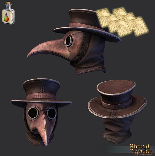 Brown Plague Doctor Mask Pattern Pack