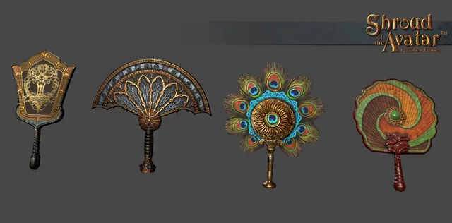 Ornate Feather Fan