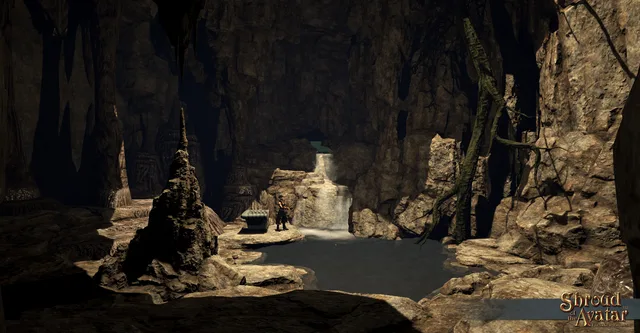 Ancient Stone Room Fishing Grotto