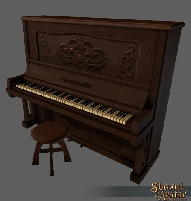 Umber Upright Piano