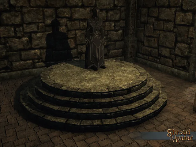Obsidian Round Dais