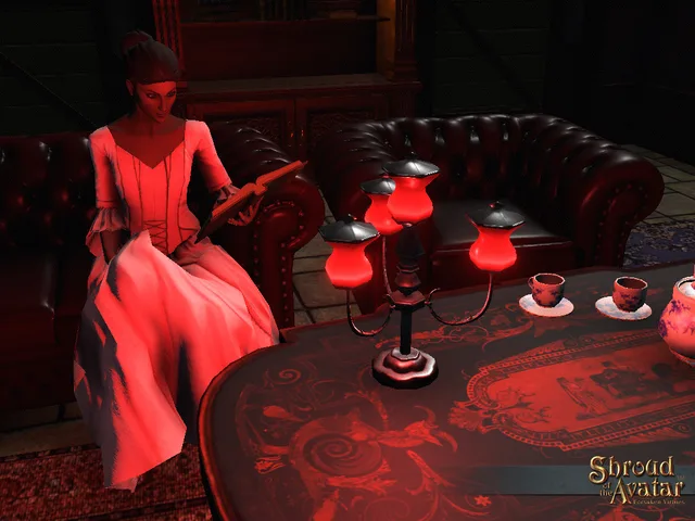 Fancy Red Table Lamp 3-Pack