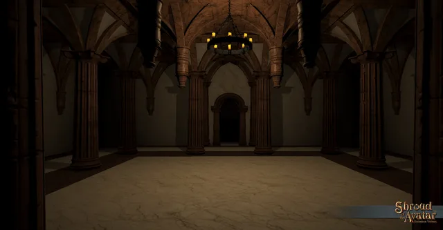 Ornate Triple Connection Marble Dungeon Foyer