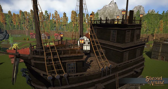 Dry Docked Pirate Galleon (Town Home)