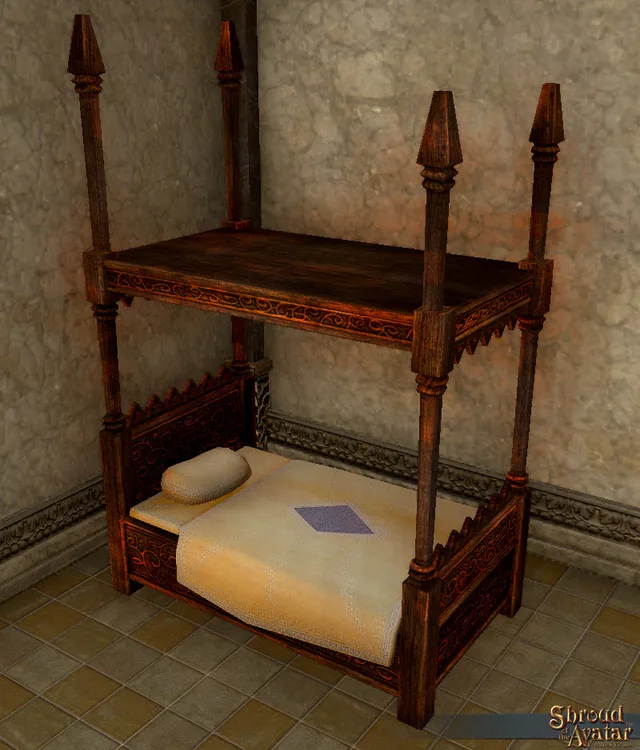 Ornate Wooden Four Poster Canopy Bed