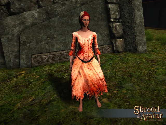 Torn and Tattered Wedding Dress Outfit