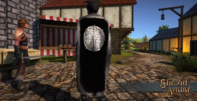 Magic Sigil Fur Collared Cloak