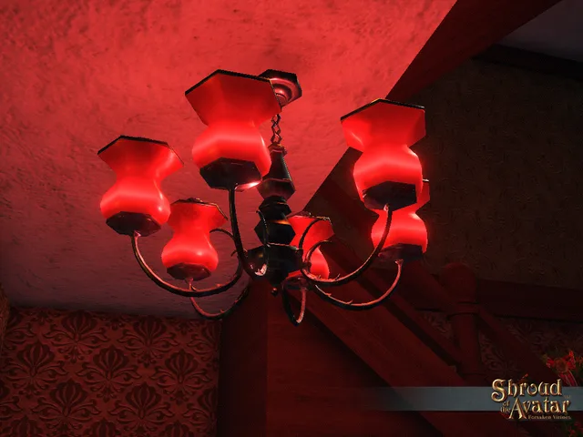 Fancy Red Chandelier 3-Pack