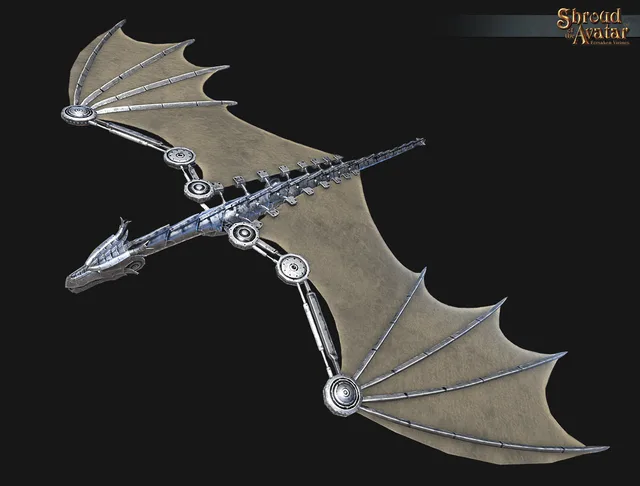 Baby Silver Clockwork Dragon Decoration Pet
