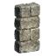 1Wx4Hx2L Rough Stone Rectangle Block