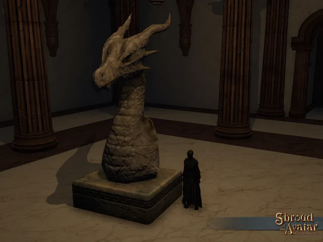 Obsidian Dragon Sentinel Statue