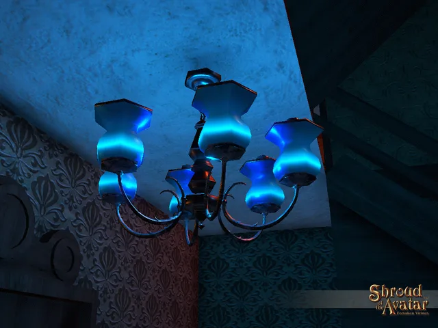 Fancy Blue Chandelier 3-Pack