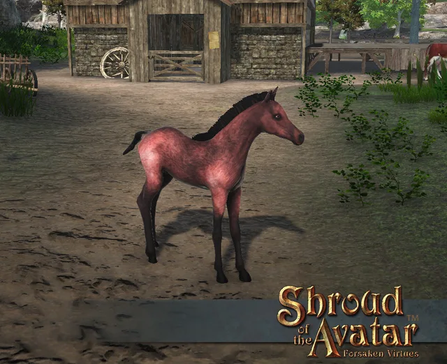 Roan Foal Decoration Pet