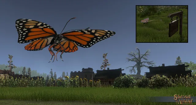 Giant Monarch Butterfly Decoration Pet