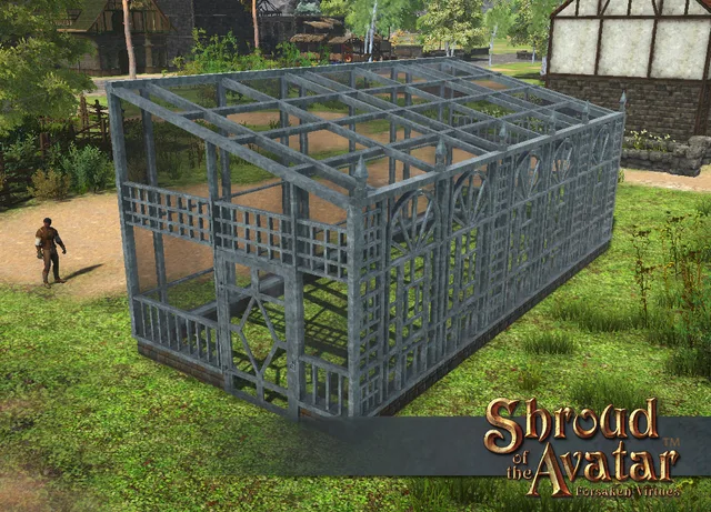 Angled Roof Greenhouse