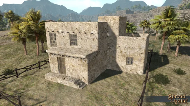 Adobe Two-Story w/ Three-Level Terrace (Village Home)