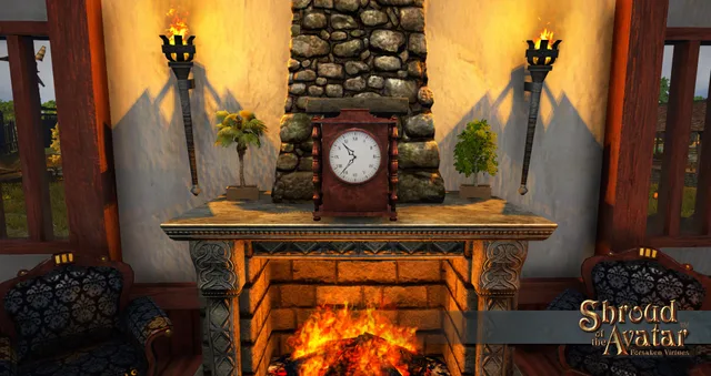 Burled Wood Mantle Clock