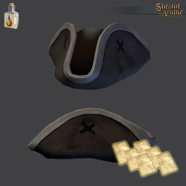 Brown Tricorn Hat Pattern Pack