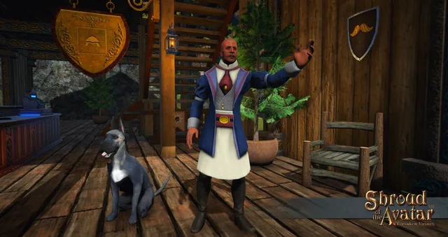 Blue Male Shopkeeper