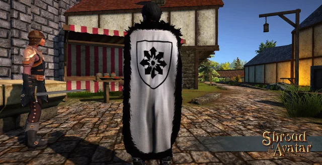 Darkstarr Fur Collared Cloak