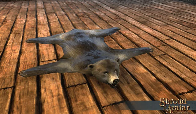 Brown Bear Skin Rug