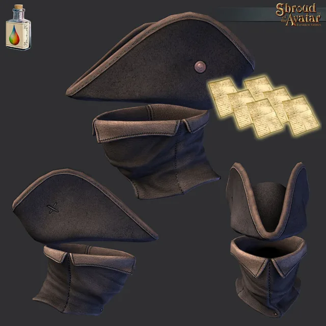Brown Highwayman Hat Pattern Pack