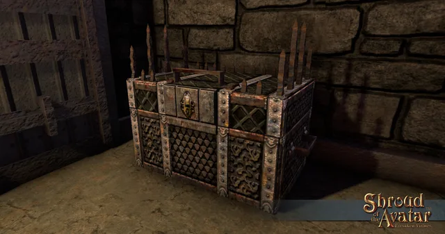 Ornate Kobold Metal Storage Chest