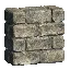 2Wx4Hx4L Rough Stone Square Block