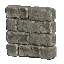1Wx4Hx4L Rough Stone Square Block