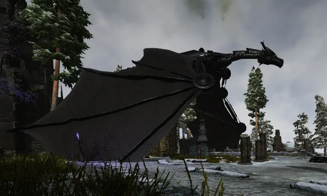 Blackened Clockwork Dragon