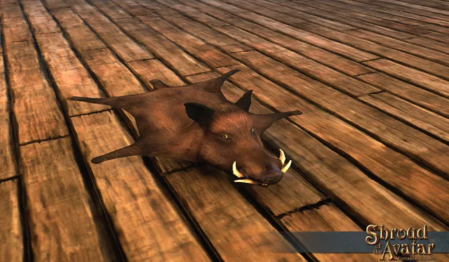 Boar Skin Rug