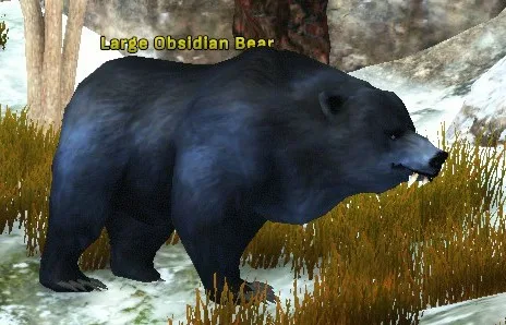 Large Obsidian Bear