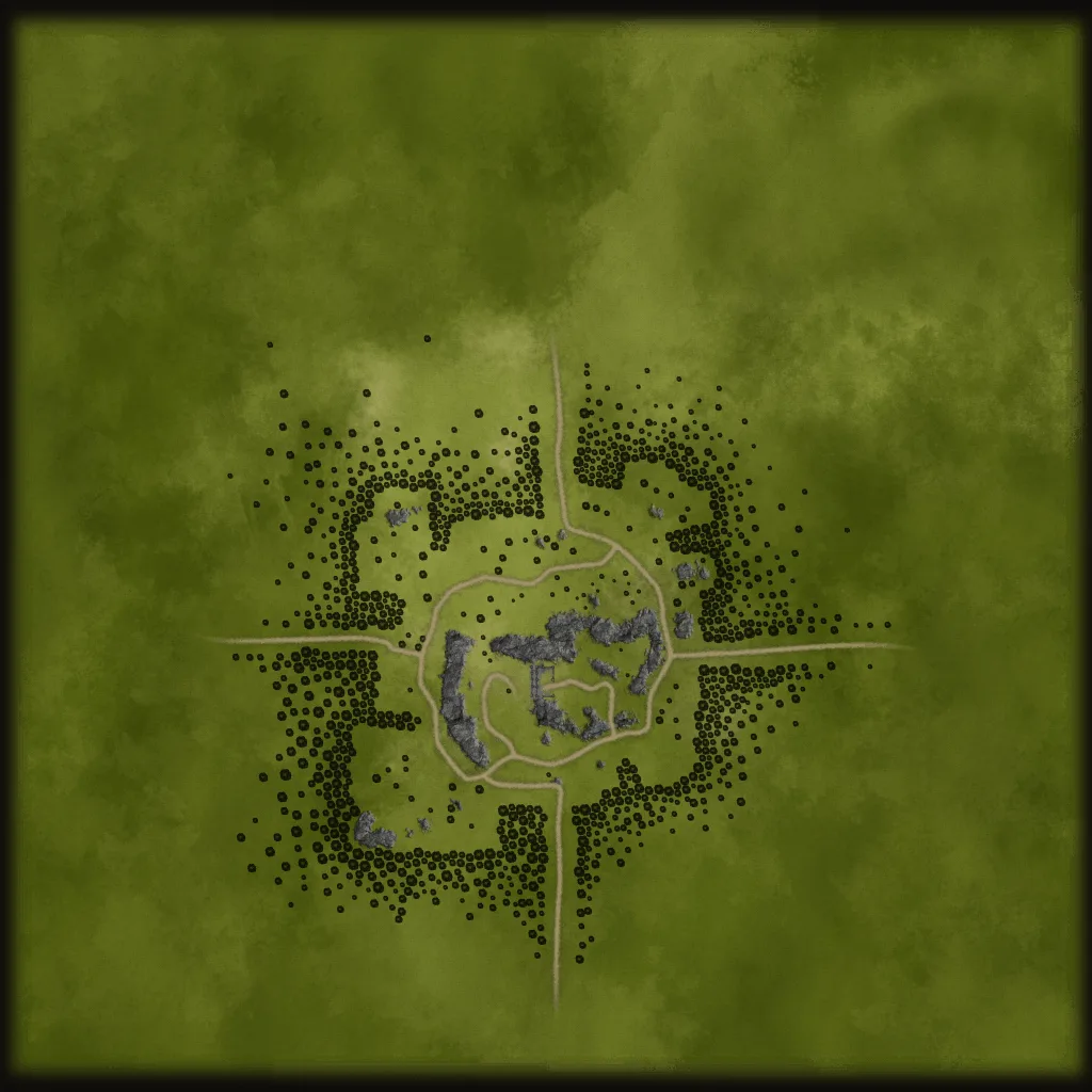 Map of Deep Ravenswood