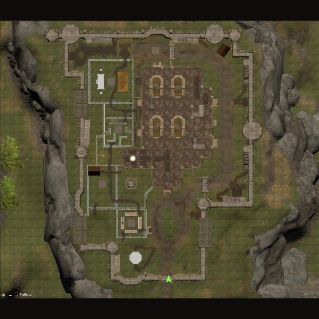 Map of Lord British's Castle