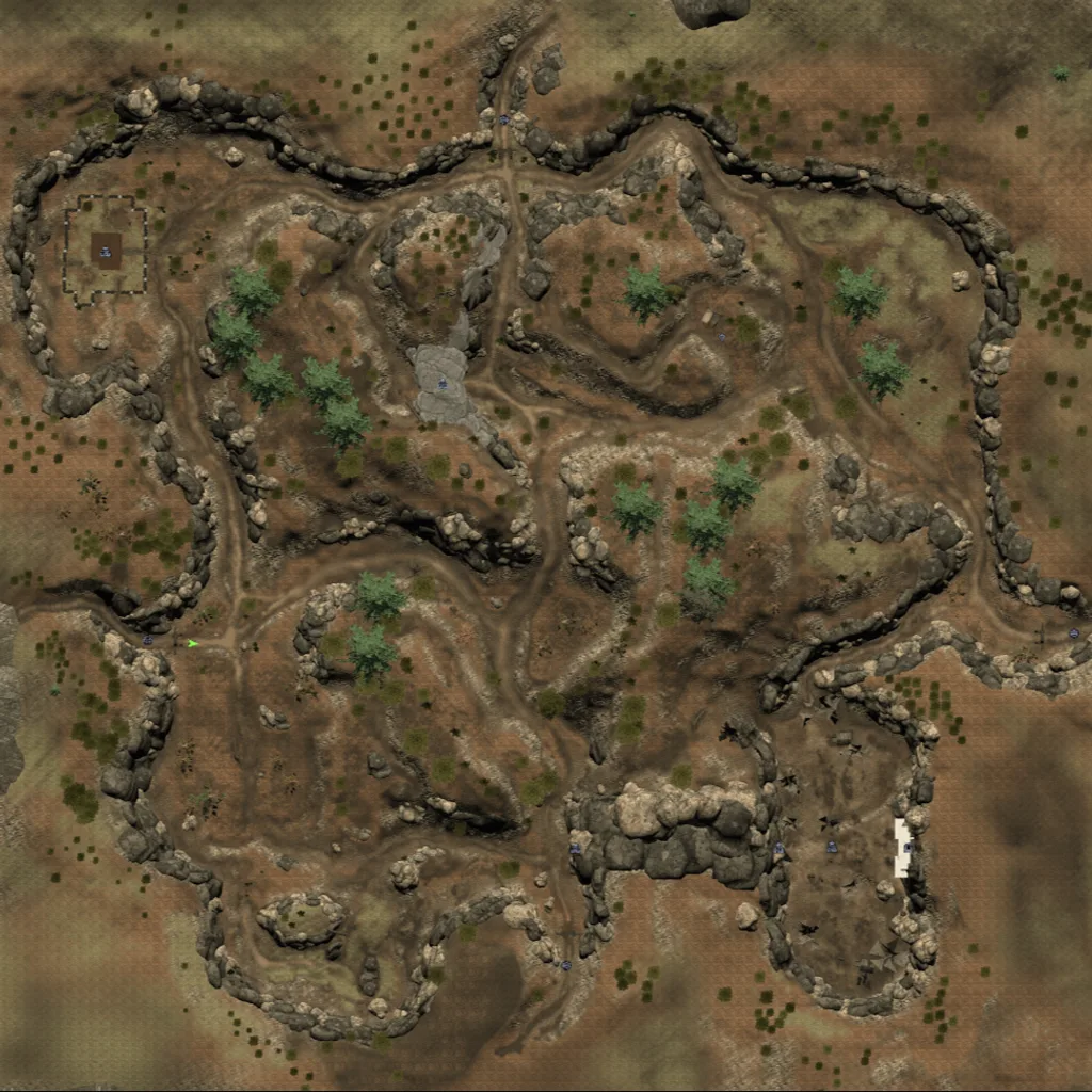 Map of Necropolis Barrens
